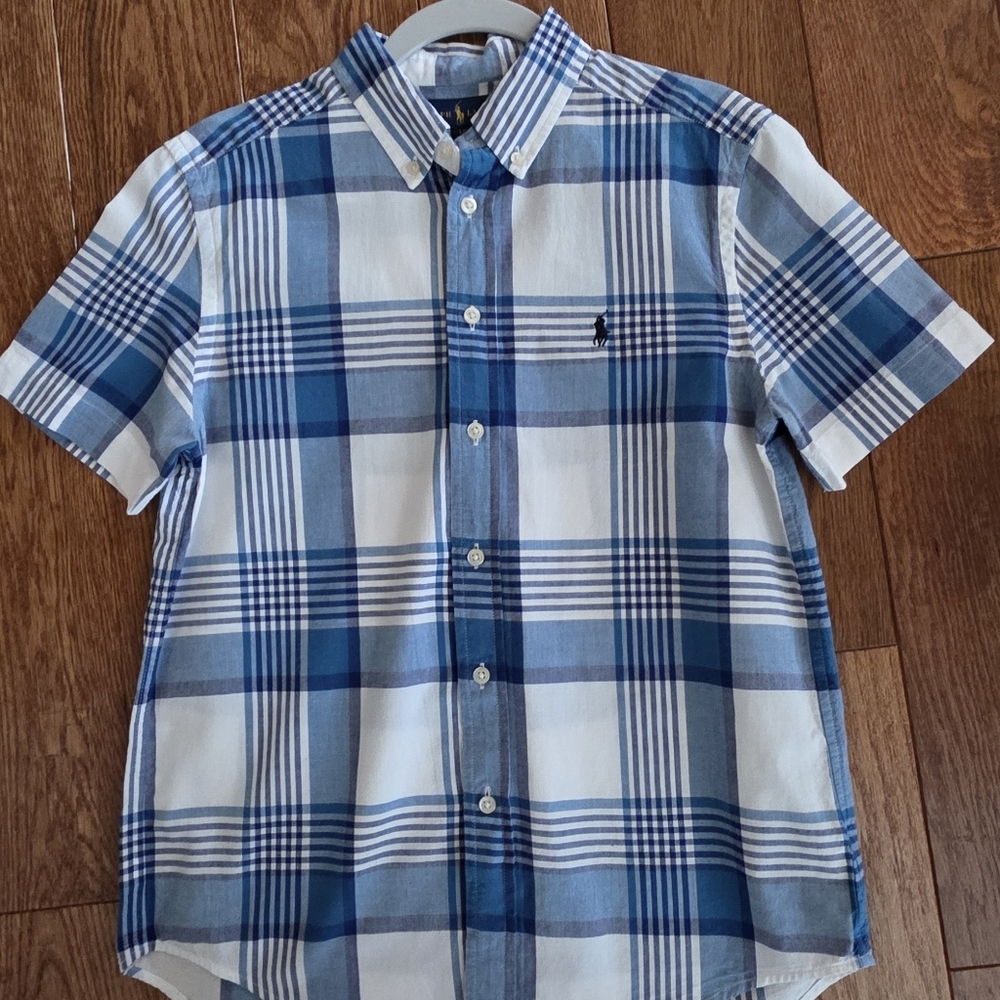 Boys Polo Ralph Lauren Short Sleeve Button-Down Shirt
